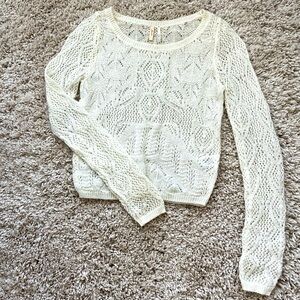 EUC Frenchi Soft Knit Sweater in Cream, XS